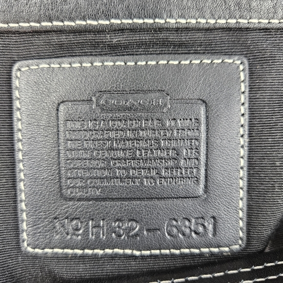 Coach hobo black gray purse with dust bag - Picture 7 of 15